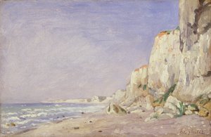 المنحدرات بالقرب من دييب ، 1862