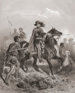 جوزيبي غاريبالدي في معركة فاريزي. (مطبعة) بواسطة Adolphe Jean-Baptiste (بعد) Bayot