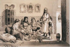 نساء الجزائر ، من مجلد لإحياء ذكرى قوة المشاة الفرنسية التي استولت على الجزائر في عام 1830 (ليتو)