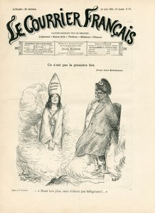 غلاف "" Le Courrier francais "، رقم 33 ، Satirique en B & B