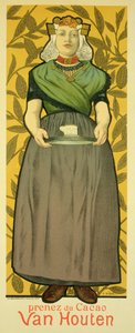 استنساخ ملصق إعلاني عن "Van Houten Cocoa" ، 1893