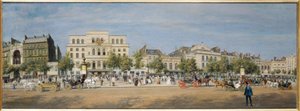 منظر عام لشارع المعبد في عام 1862، في عام 1862 (زيت على قماش)