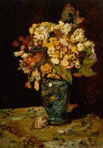 الزهور في مزهرية زرقاء ، 1879-1883.