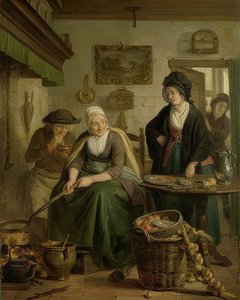 امرأة خبز الفطائر. حوالي 1790-1810
