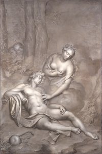 لونا (ديانا) تزور Endymion النائم ، 1696