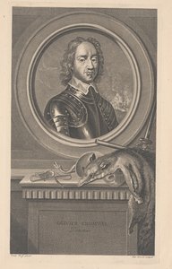 أوليفر كرومويل ، حامي ، نقش بيير دريفت (1663-1738)