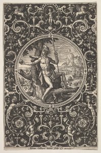 باريس في إطار زخرفي مع Grotesques ، كاليفورنيا. 1580-1600. بواسطة أدريان كوليرت
