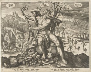 شتاء Hiems Aeolos. (العنوان على الكائن) الفصول الأربعة (عنوان المسلسل) بواسطة مارتن دي فوس