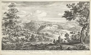Gezicht op het kasteel van Sainte Anne منظر لقصر سانت. آن في Comté الحرة كما يرى نفسه يدخلها (العنوان على الكائن)