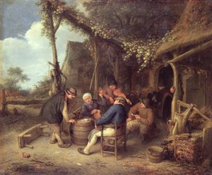 بعد العمل في الدولة ، 1659 بواسطة أدريان جانز. فان أوستاد