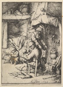 الأب يطعم طفله ، 1610-1685.