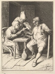 غناء الزوجين والكمان ، 1610-85. بواسطة أدريان جانز. فان أوستاد