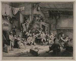 الرقص في النزل ، 1652. بواسطة أدريان جانز. فان أوستاد