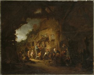 العازف العجوز 1641 بواسطة أدريان جانز. فان أوستاد