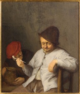 المدخن والشارب ، c.1650 بواسطة أدريان جانز. فان أوستاد