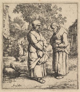 اثنين من الثرثرة ، 1610-1685. بواسطة أدريان جانز. فان أوستاد
