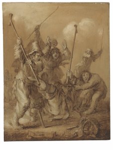 الذراع (زيت على لوح) بواسطة Adriaen Pietersz van de Venne