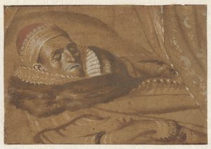 الأمير موريتس من أورانج على فراش الموت بواسطة Adriaen Pietersz van de Venne