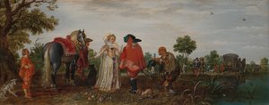الربيع (الاجتماع) بواسطة Adriaen Pietersz van de Venne