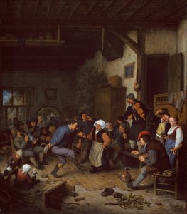 Merrymakers في نزل ، 1674. بواسطة أدريان فان أوستاد