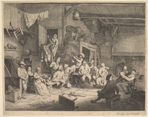 الرقص في النزل ، 1652. بواسطة أدريان فان أوستاد