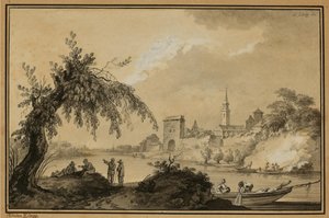 انطباع المناظر الطبيعية السويسرية
