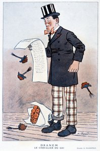 رسم كاريكاتوري لجول رينارد (1864/1910) ، كاتب فرنسي ، بقلم برير ، أ .1923. بواسطة أدريان باريري