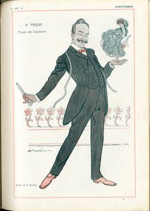Fantasio, : Metiers, Fashion - Tailor Couturier, Paquin, 06/15/1907 (engraving) بواسطة أدريان باريري