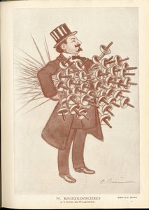 Fantasio, ca. 1912_4_1 - Illustration of A Barrere (1874-1931): Fencing - Rouzier Dorcieres