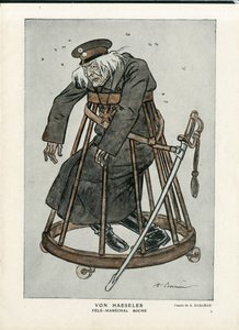 Fantasio, ca. 1916_6_1 - Illustration of A Barrere (1874-1931): War of 14 -18, Germany Prussia, Verifier dates - Von Haesler - Senilisation بواسطة أدريان باريري