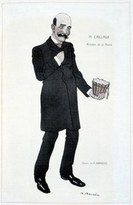 جوزيف كايو ، وزير الإيجار - رسم توضيحي لأدريان باريري (1877-1931) في "فانتاسيو" بتاريخ 15/02/1907 بواسطة أدريان باريري