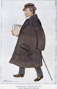صورة لجورج كورتلاين. رسم بواسطة Barrère - في Fantasio ، فبراير 1922. بواسطة أدريان باريري