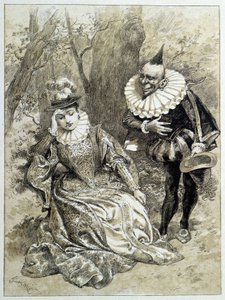 Riquet à la Houppe - في "" Les tales de fées "لتشارلز بيرولت ، الرسوم التوضيحية لأدريان ماري