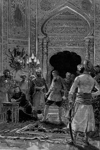 التمثيل المسرحي: المشهد السادس من فيلم "Le Pritre" للكاتب تشارلز بوت (1846-1897) مع بول فيليكس جوزيف تايليد (1826-1896) (آبي باتريس) ومونتال (نيكولا تشارلز بونلارون)