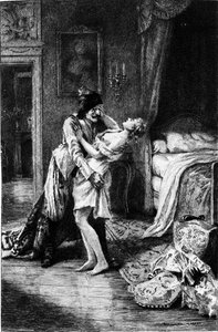 نقش أدريان مورو (1843-1906) يوضح "كانديد" بقلم فرانسوا ماري أرويت ديت فولتير (1694-1778).
