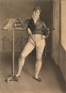صورة عازف الكمان جان فيدال (1789-1867) بواسطة أدريان فيكتور أوجيه