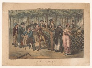 مزولة القصر الملكي لو ميريديان دو باليه رويال المشاهد الباريسية (عنوان المسلسل) Tableaux de Paris (عنوان السلسلة على الكائن) بواسطة جان هنري مارليت