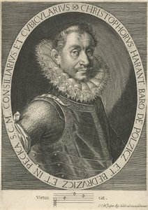 صورة الملحن Krystof Harant 1564-1621 ، كاليفورنيا. 1600