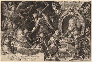 Bartholomaeus Spranger وزوجته الراحلة كريستينا مولر بواسطة إيجيديوس سادلير الثاني ، بعد بارثولوماوس سبرينجر