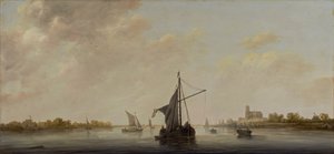 نظرة على ماس في دوردريخت ، c.1645-46 بواسطة آلبرت كويب