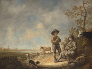 رعاة الأنابيب ، كاليفورنيا. 1643-44. بواسطة آلبرت كويب
