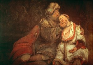 روث وبوعز ... (زيت على قماش)