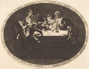 لاعبو البطاقة بواسطة After Jacques Callot