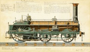 قاطرة عالية السرعة ، 1864 بواسطة Agapele Jemeppes