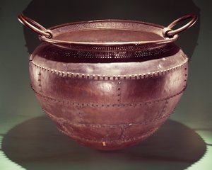 مرجل ، من كاسلدير ، مقاطعة تيرون ، العصر البرونزي المتأخر ، 700-600 قبل الميلاد (برونزي) بواسطة العمر البرونزي