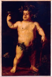 Portrait of the dwarf Morgante as Bacchus (oil on canvas) بواسطة أغنولو برونزينو