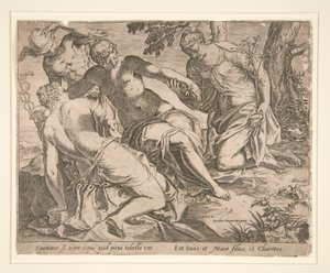 عطارد والنعم الثلاث بواسطة Agostino Carracci
