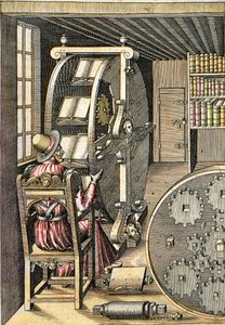 مكتب دوار - من "" Le Diverse et Artifiose Machine "بواسطة Agostino Ramelli (1531-1608) - باريس 1588 بواسطة Agostino Ramelli