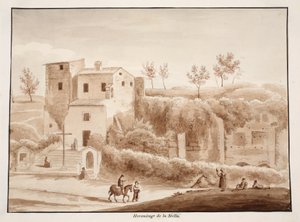 صومعة مادونا ديلا ستيلا ، 1833 (النقش بغسل بني)