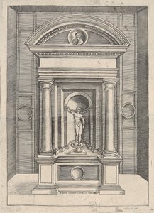 أول خميس عشرة بلوم في مبنى الكابيتول بواسطة Agostino Veneziano